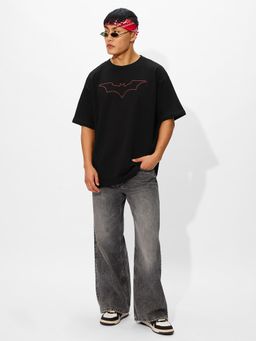 The Souled Store - Official Batman Justice Oversized Mens T-Shirt