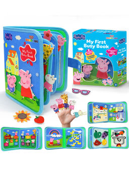 Wembley - My First Busy Book For Kids Peppa Pig Activity With 8 Pages & 5 Finger Puppets (3 Years)