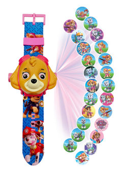 Wembley - Multi-Color Paw Patrol Kids Digital Projector Watch With Silicone Strap (3 Years)