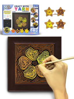 Wembley - Brown Diy Sewing & Yarn Art Kit For Kids (6 Years)