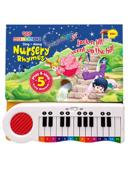Wembley - Musical Piano Sound Book With Nursery Rhymes Learning With Interactive Keyboard (1-2 Years)