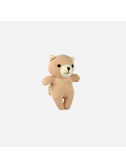 Bambini - Beige Teddy-The Bear-Knitted Cotton Plush Toy (0-36 Months)