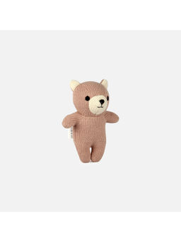 Bambini - Pink Teddy-The Bear-Knitted Cotton Plush Toy (0-36 Months)