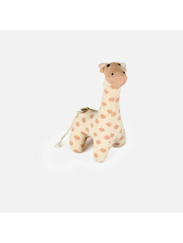 Bambini - Peach Dusty-The Giraffe Cotton Knitted Plush Toy (0-36 Months)