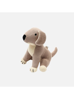 Bambini - Beige Duke-The Dog-Knitted Cotton Plush Toy (0-36 Months)