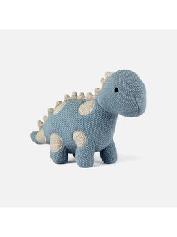 Bambini - Blue Dino-The Dinosaur-Knitted Cotton Plush Toy (0-36 Months)