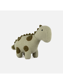 Bambini - Green Dino-The Dinosaur-Knitted Cotton Plush Toy (0-36 Months)