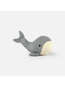 Bambini - Blue Lucy- The Whale-Knitted Cotton Plush Toy (0-36 Months)