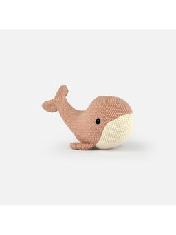 Bambini - Pink Lucy- The Whale-Knitted Cotton Plush Toy (0-36 Months)