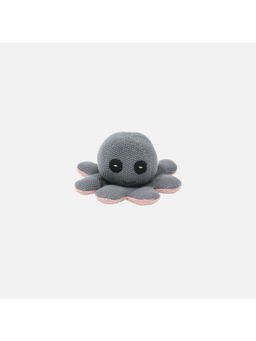 Bambini - Grey Jelly-The Octopus-Knitted Cotton Plush Toy (0-36 Months)