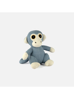 Bambini - Blue Monk-The Monkey-Cotton Knitted Plush Toy (0-36 Months)