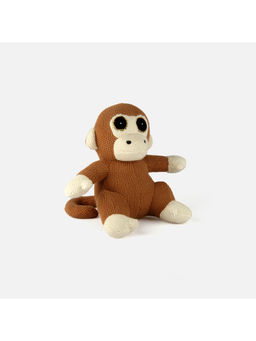 Bambini - Brown Monk-The Monkey-Cotton Knitted Plush Toy (0-36 Months)