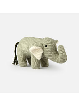 Bambini - Green Jodei-The Elephant-Knitted Cotton Plush Toy (0-36 Months)