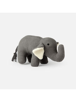 Bambini - Grey Jodei-The Elephant-Knitted Cotton Plush Toy (0-36 Months)