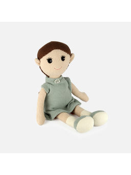 Bambini - Green Princess Eva-The Doll-Knitted Cotton Plush Toy (0-36 Months)