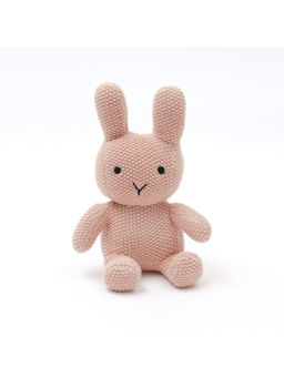 Bambini - Pink Pansy-The Bunny-Knitted Cotton Plush Toy (0-36 Months)