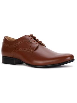 Bata - Solid Brown Formal Derby Shoes