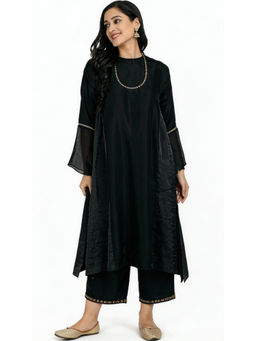 HAAVI BY PURAB - Black Aish Chanderi Kurta