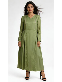 HAAVI BY PURAB - Green Bemberg Silk Dress