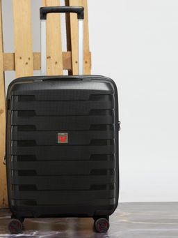 Roncato - SPIRIT Black Color Polypropylene Material Hard 21" Cabin Trolley