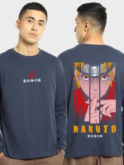 Bewakoof - Men Blue Graphic Loose T-Shirts