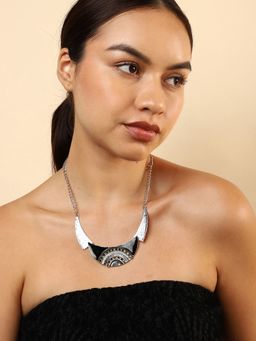 Sohi - Silver Plated Contemporary Necklace