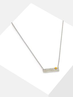 Sohi - Silver Plated Designer Stone Necklace