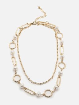 Sohi - Gold Plated Pearls Necklace