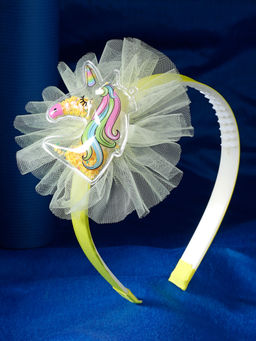Stol'N - Unicorn Embellished Hair Band-Yellow (3-12 Years)