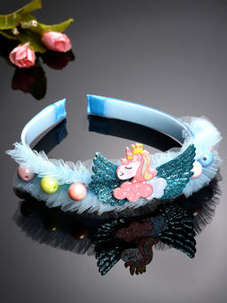 Stol'N - Unicorn Embellished Hair Brand Sku blue (3-12 Years)