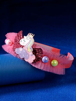 Stol'N - Unicorn Embellished Hair Brand -Orange (3-12 Years)