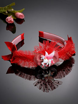 Stol'N - Unicorn Embellished Hair Brand-Red (3-12 Years)