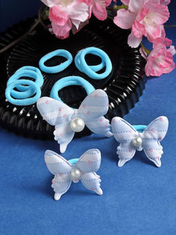 Stol'N - Butterfly Rubber Band Set of 9 Pcs-Sky blue (3-12 Years)