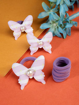 Stol'N - Butterfly Rubber Band Set of 9 Pcs-Purple (3-12 Years)
