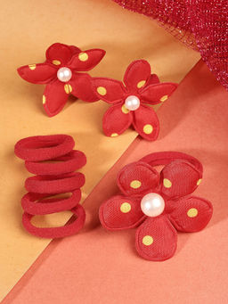 Stol'N - Butterfly Rubber Band Set of 8 Pcs-Red (3-12 Years)