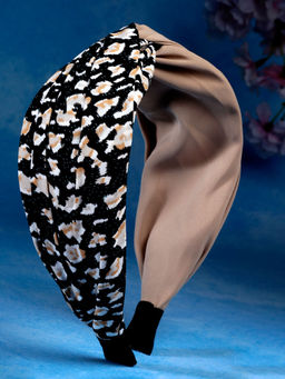 Stol'N - Printed Hair Band-Black, Brown (3-12 Years)