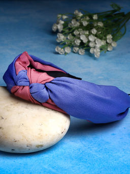 Stol'N - Colorblock Knot Hair Band-Blue (3-12 Years)