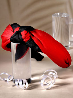 Stol'N - Colorblock Knot Hair Band-Red (3-12 Years)