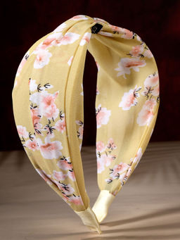 Stol'N - Floral Printed Hair Band-Yellow (3-12 Years)