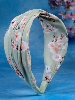 Stol'N - Floral Printed Hair Band-Green (3-12 Years)