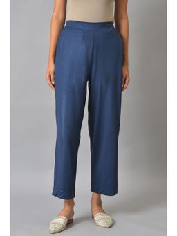 Elleven - Blue Knitted Narrow Palazzo