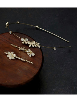 Yellow Bee - Butterfly and Floral Hair Accessory Set- Multicolor, Pack of 3