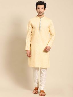 Amodh by Kisah - Men Yellow Kurta
