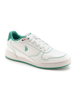 U.S. POLO ASSN. - Mens Valentin Sneakers - Off White & Green