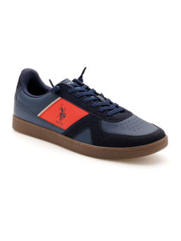 U.S. POLO ASSN. - Mens Jorge Sneakers - Navy Blue & Red
