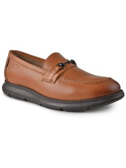 BUCKAROO - Brown DARRY Crust Leather Loafers for Men