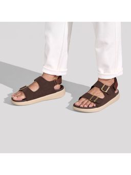 Neeman's - Brown Pure Whoosh Duo Glides Sandals