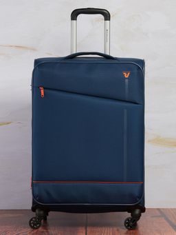 Roncato - JAZZ Blue Notte Color Polypropylene Material Soft 26" Medium Trolley