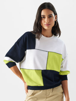 The Souled Store - Original Sulphur Multi-Color Women Oversized Sweatshirt