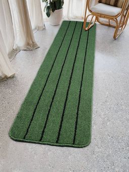 Saral Home - Green Polypropylene Anti Skid Runner-45X180 Cm
